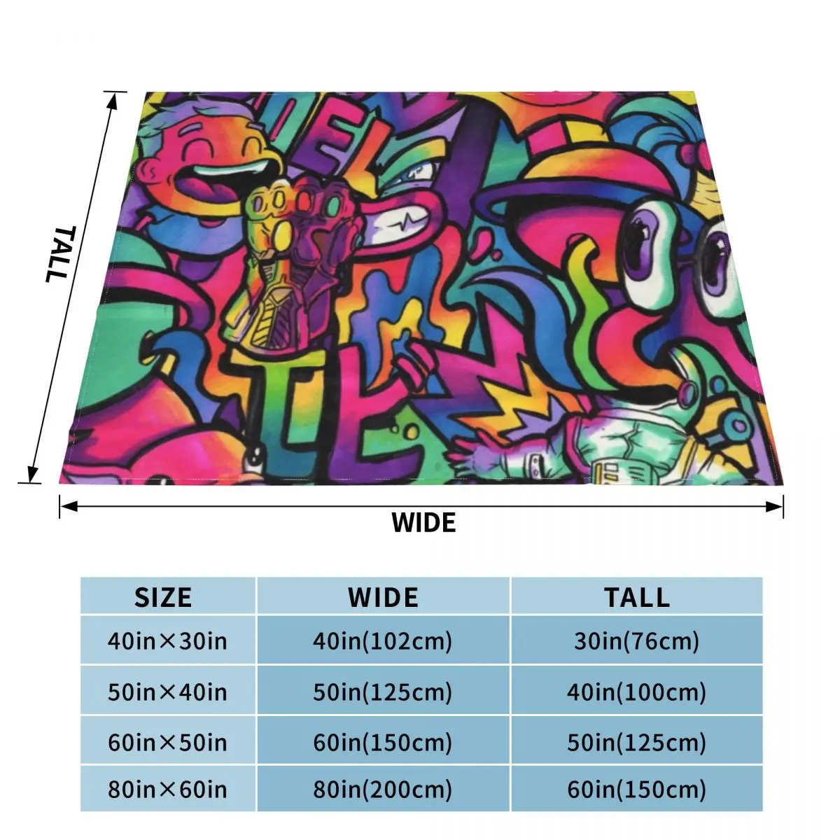 Сверхмягкое Флисовое одеяло каракули маркер C H A M E L O N