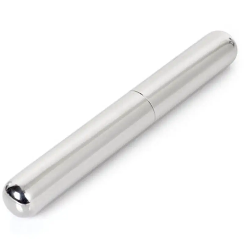 Silver Cigar tube Stainless Holder Steel Holder Container Stainless Steel Cigar Tube Smoke Case Cigarettes Tobacco new