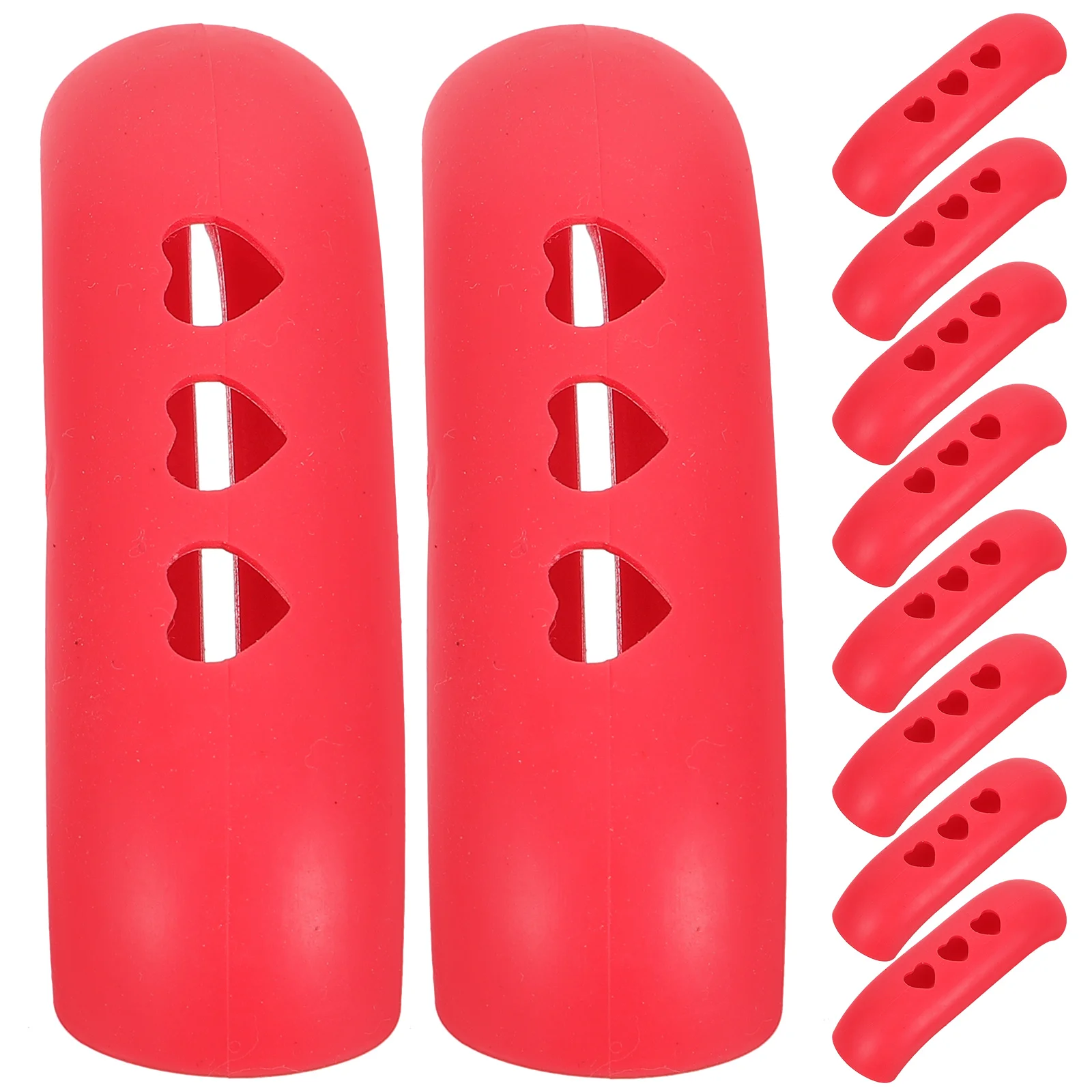 

10 Pcs Pan Handle Covers Pot Anti-scald Kitchen Soft Plastic Skillet Protective