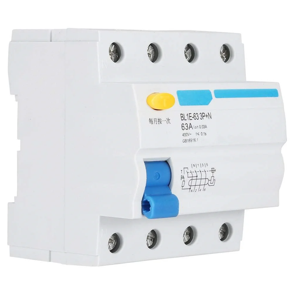 

BL1E-63 3P+N 63A RCCB Residual Current Circuit Breaker 400V 30MA Electric Ewelink Smart Home Zigbee Tuya Smart Tomzn Din Rail