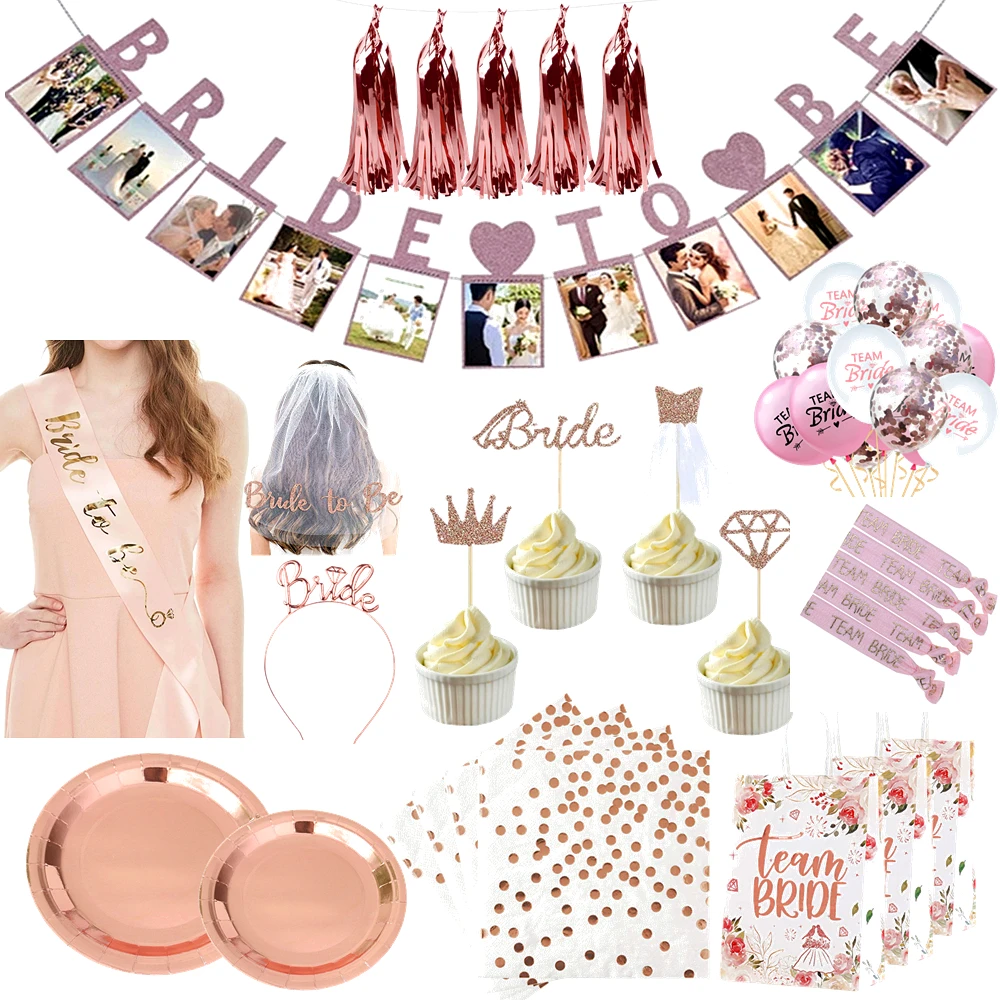 Свадебное украшение невесты To Be баннер фата Team Bride Sash девичник свадебный душ