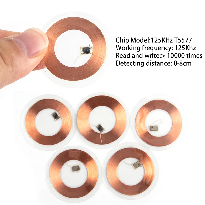 5 шт. 125 кГц ID T5577 записываемая медная катушка бриллиантовая сверхтонкая карта