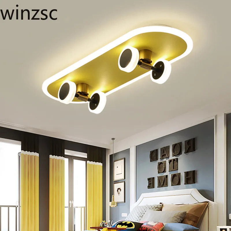 Декоративные светодиодные потолочные лампы в виде скутера креативная Люстра для