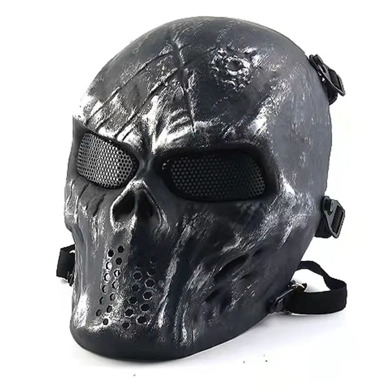 Защитная маска на все лицо с изображением черепа для мужчин и женщин езды в
