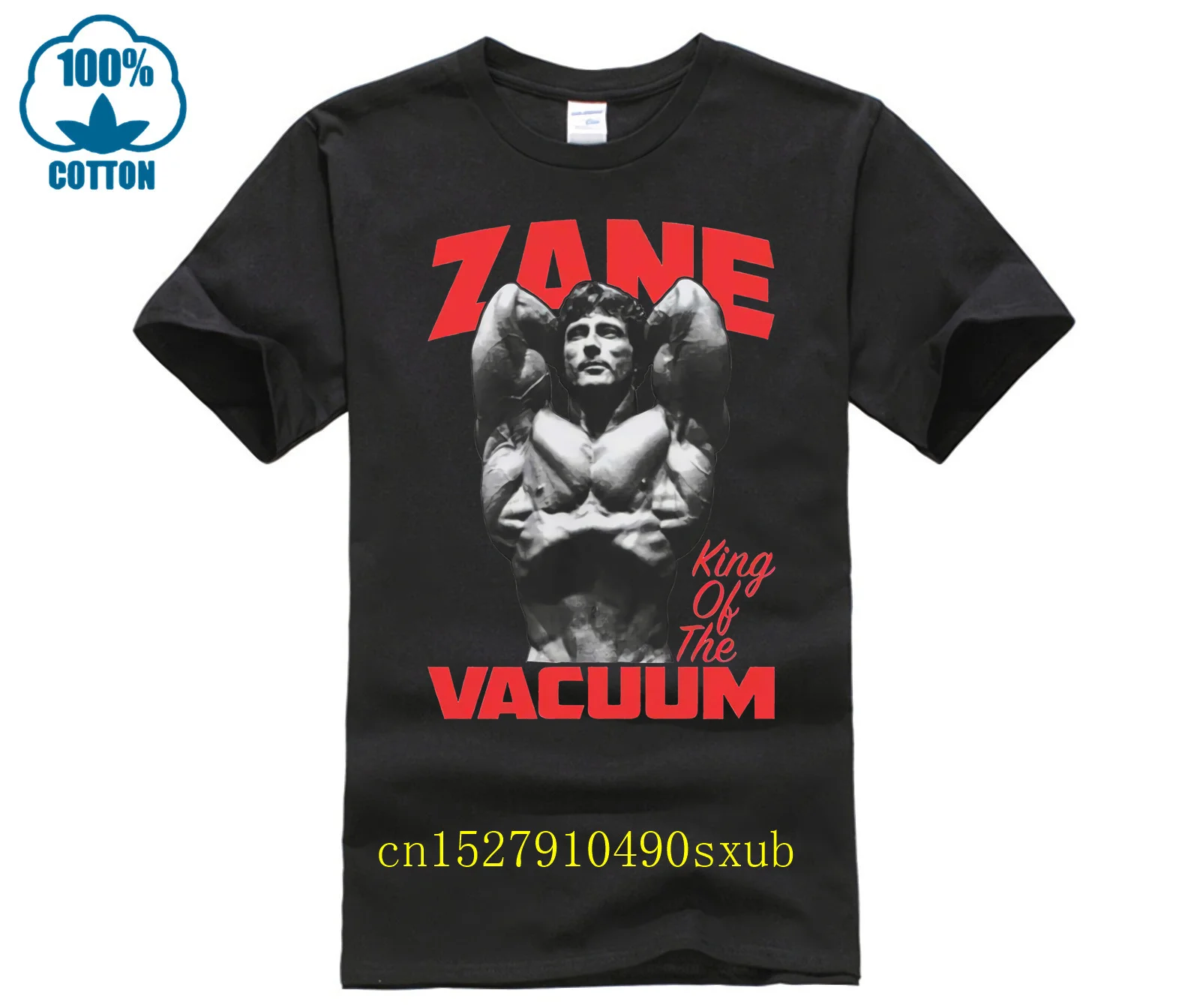 Футболка с надписью «KING OF THE VACUUM BODYBUILDER», Фрэнка Зейн