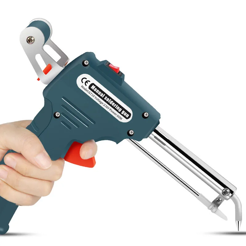 

New 110V/220V 60W US/EU Automatically Send Tin Gun Hand-held Internal Heating Soldering Iron Solder Welding Repair Tool