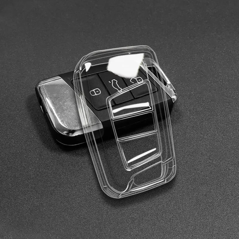 

Мягкий чехол из ТПУ для автомобильных ключей, аксессуары для VW PASSAT B8 для Volkswagen для Skoda Kodiaq Superb A7, прозрачный защитный чехол с дистанционным управлением