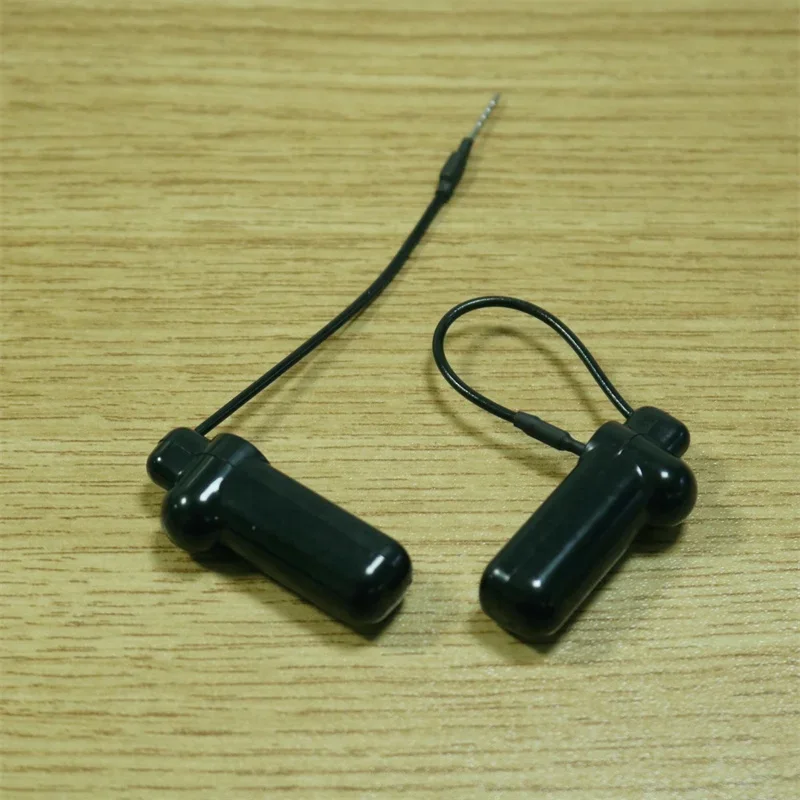 1000 шт. защитная бирка со стальной проволокой для одежды черный материал ABS