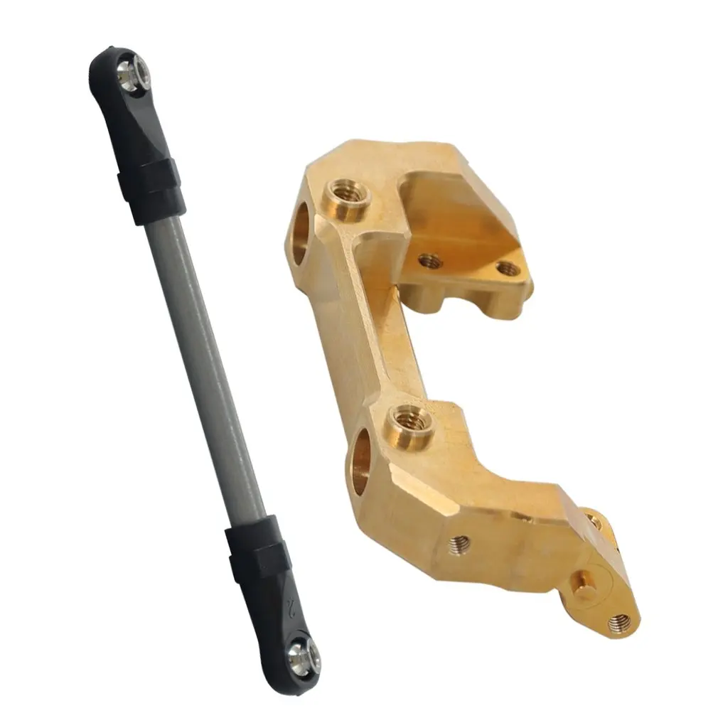 

Латунное крепление на корпус бампера, передний сервопривод, задний корпус, крепления со стержнем рулевого управления для 1/10 RC Crawler Axial SCX10 III ...