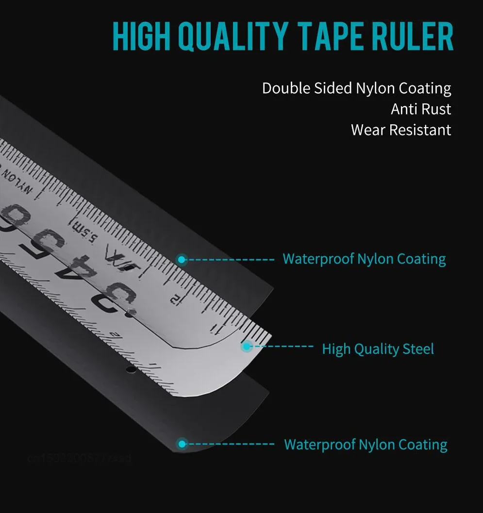 Jimihome 5 м/3 м рулетка с автоматической блокировкой линейка покрытием портативная