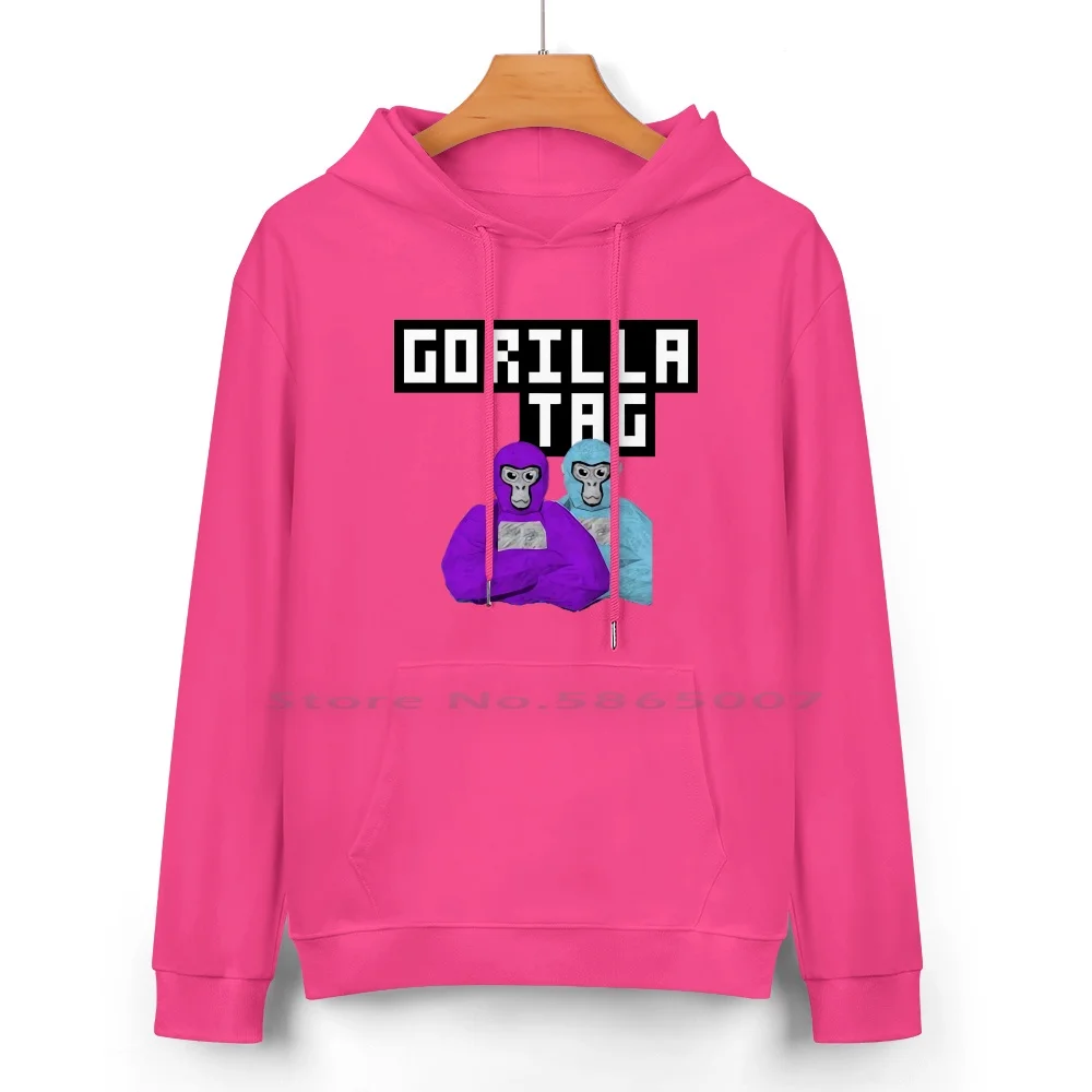 Жетон Gorilla Tag толстовка с капюшоном из чистого хлопка 2 обезьянами 24 цвета тег Oculus