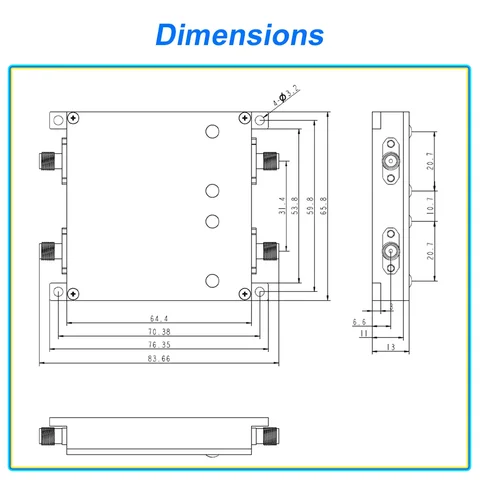 comfast WiFi Booster 36dBm 4W 2.4ГГц 5.8ГГц