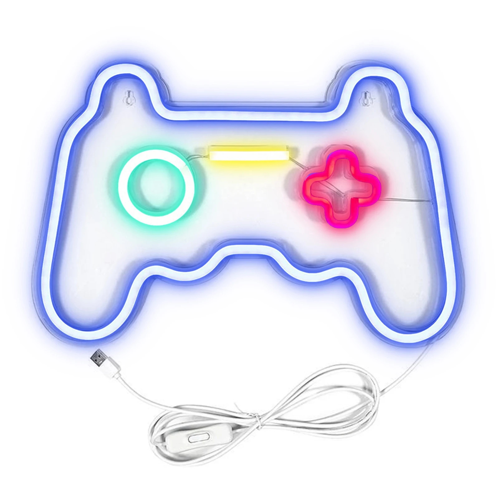 LED Game Neon Sign Gamepad Shape Neon Signs Decorative Lights USB Powered Led Wall Light For Home Bar Man Cave Party Ornament Bo