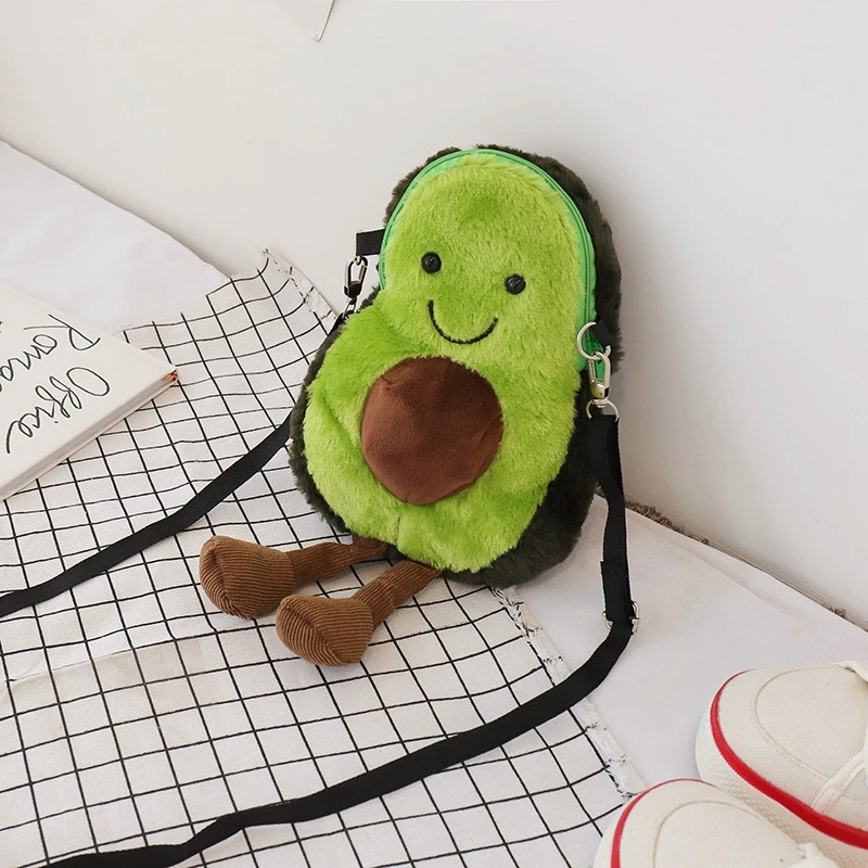 Cartoon plush Crossbody bag cute girl Shoulder Bag Kids Keys Coin Purse student Stuffed Toy Mini Backpack Kawaii Satchel