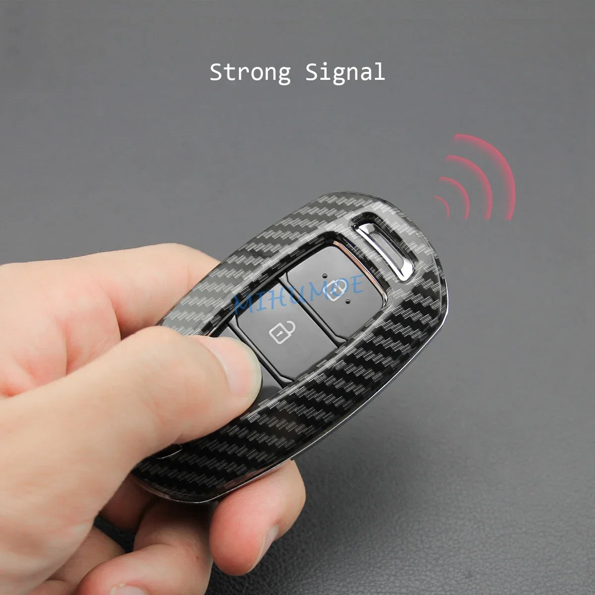 Умный автомобильный брелок из углеродного волокна чехол-цепочка кольцо-цепочка
