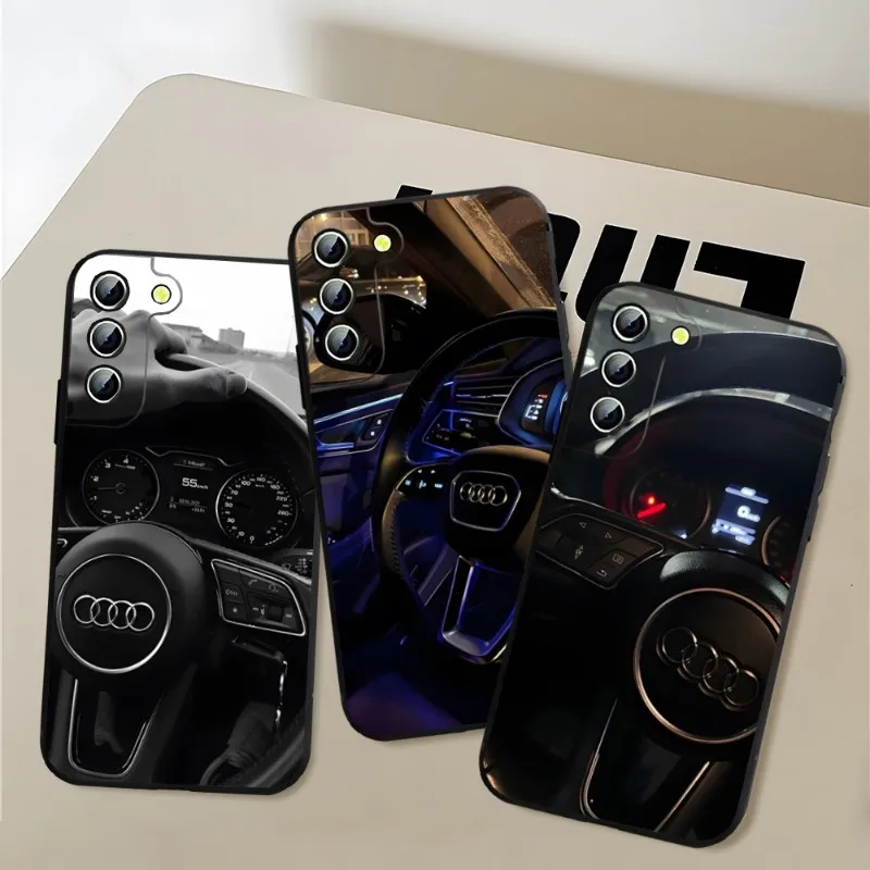 

Luxury Sports Car Audi Phone Case For Samsung A14 A52 A53 A54 A13 A12 A50 A33 A22 A31 A34 A03S A32 A21 A81 A73 Silicone Coque