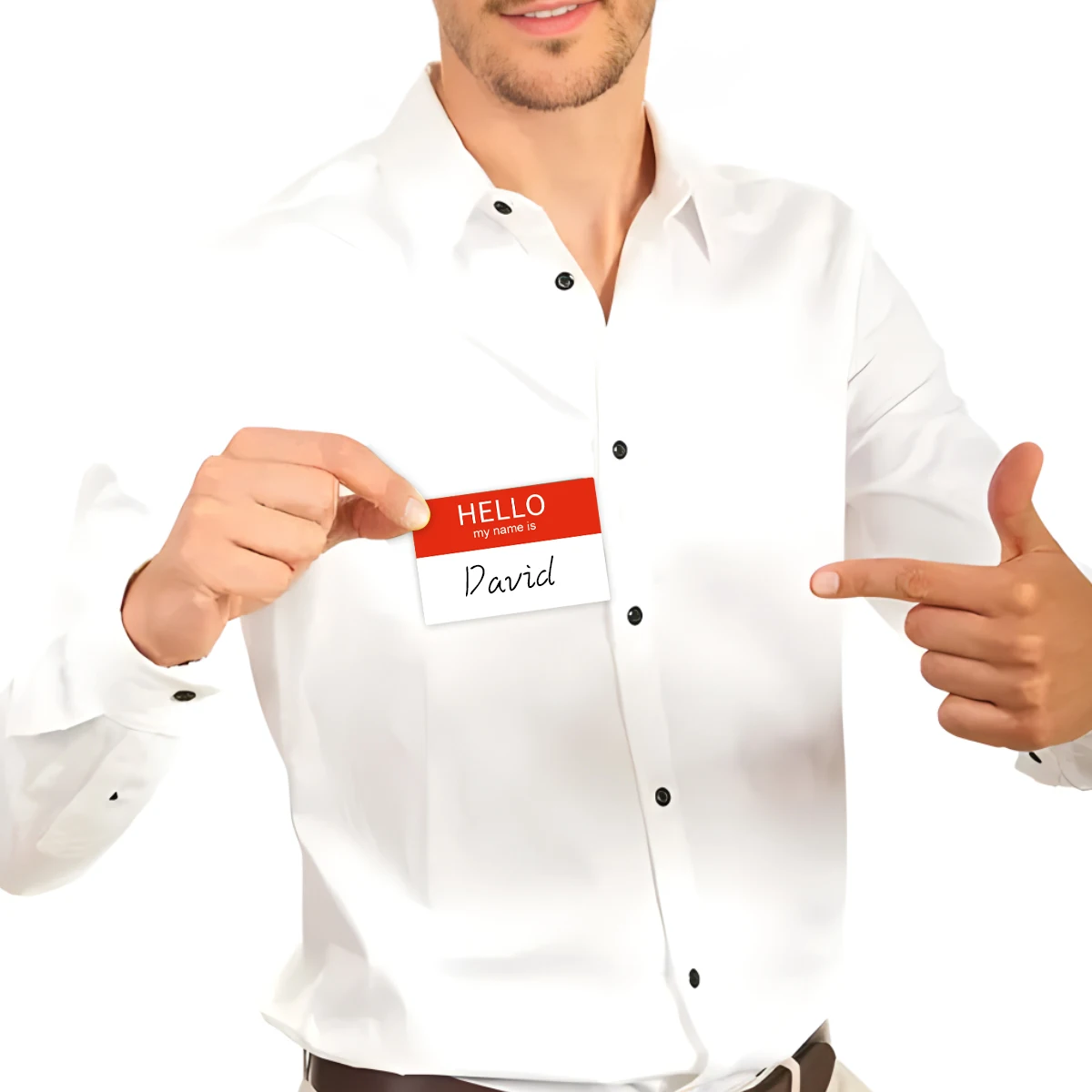 Красные пустые наклейки с именем для вечеринки дня рождения офисные украшения 10