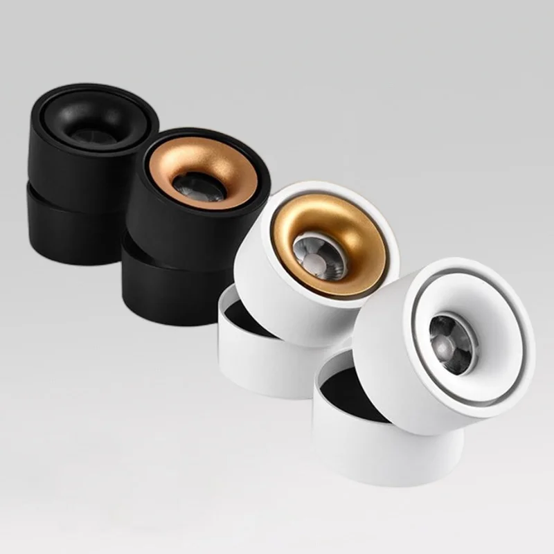 Дешево 2022 новый стиль, антибликовый Диммируемый светодиодный светильник с поверхностным креплением, вращающийся вниз светильник 20W15W10W7W Epistar, точе...