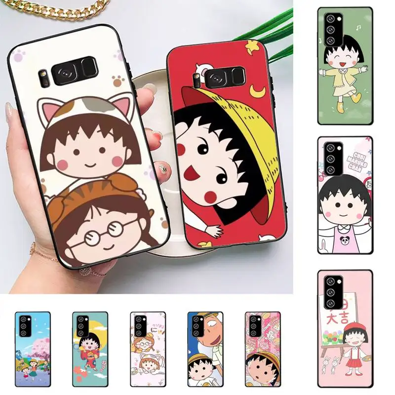 

Cartoon Chibi Maruko Chan Phone Case For Samsung Note 8 9 10 20 pro plus lite M 10 11 20 30 21 31 51 A 21 22 42 02 03