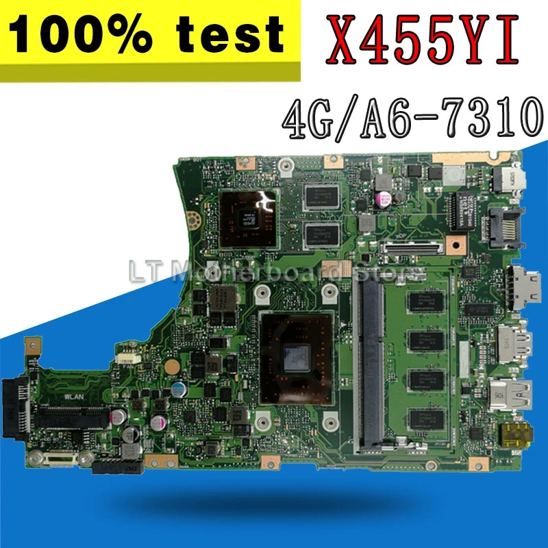 

X455YI MAIN_BD._ 4G/A6-7310 материнская плата с процессором для ноутбука для Asus X455YI X455Y X455DG X455D материнская плата 100% ТЕСТ ОК