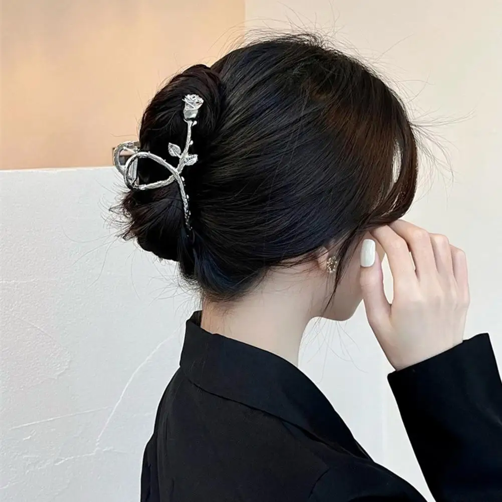 

Fashion Rose Flower Hair Claws Korean Geometric Hair Clamp Grab Hair Styling Hair Clips for Women Girls Hairpin Hair Accessories