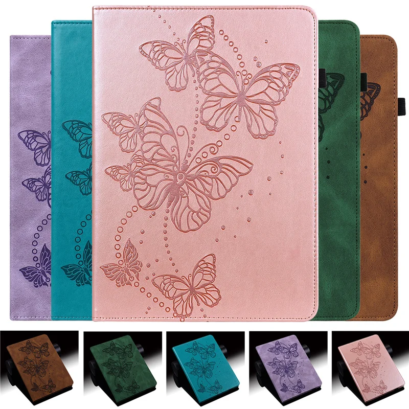 

Cover for Samsung Galaxy Tab A8 10.5 2021 SM-X200 X205 Butterfly Embossed Kids Tablet Case for Samsung Galaxy Tab A8 X205 Fundas