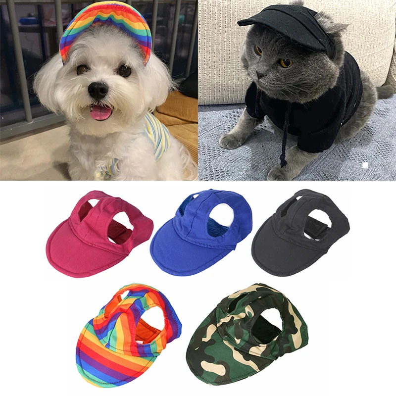 

2022 New Pet Baseball Cap Dog Hat Puppy Grooming Dress Up Hat Velcro Adjustment Dogs Outdoor Hat Pet Sun Hat Cute Pet Headwear