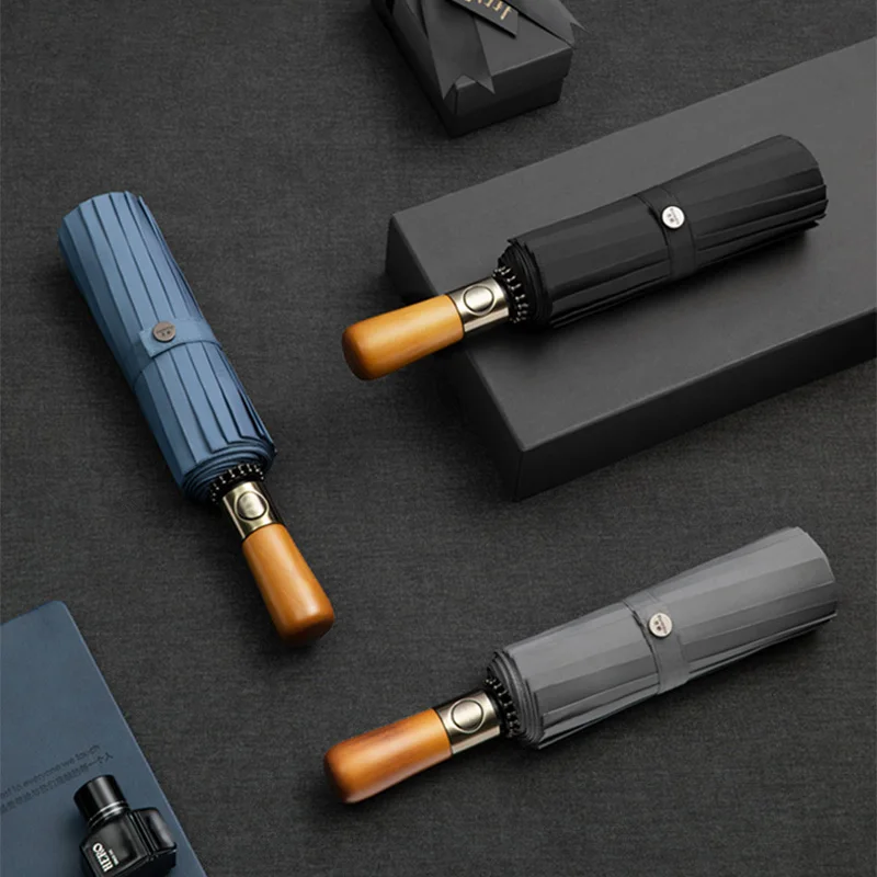 

Automatic Folding Umbrella Waterproof Windproof Thickening Portable Large Rain Umbrellas Men Outdoor Paraguas Rain Gear