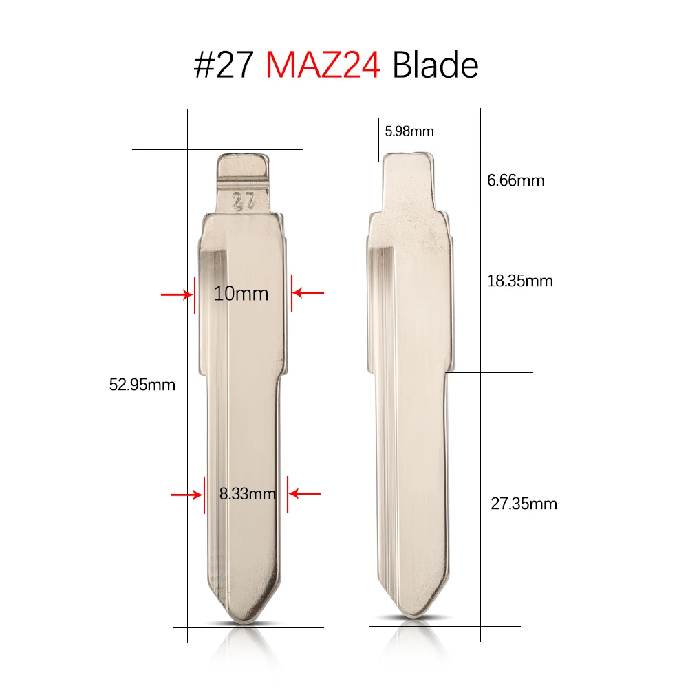 

10 Шт. Металлические Необрезанные Лезвия Для Ключей MAZ24 KD900 VVDI # 09 27 64 145 Для Mazda M2 M3 M5 M6 M8 Axela Atenza-нео...