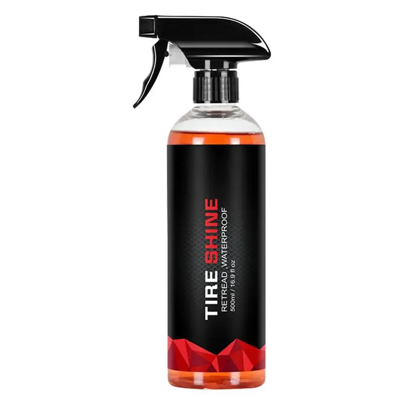 

Tire Shine Spray 500ml Car Tire Blackening Ceramic Coating Spray Liquid Refurbishing Agent Auto Washing Accessories Spraying