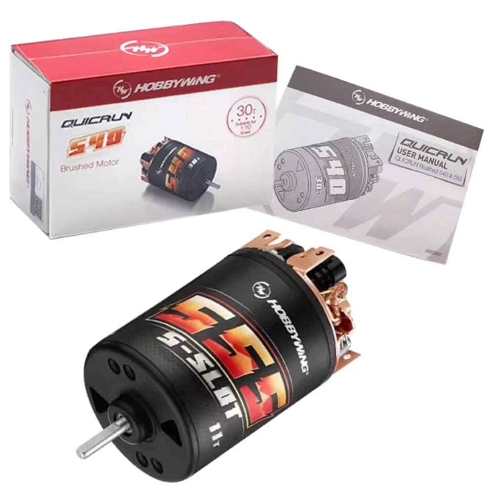Hobbywing QuicRun 540 30T 40T/555 11T 13T матовый двигатель подходит для 1/10 гусеничных машин