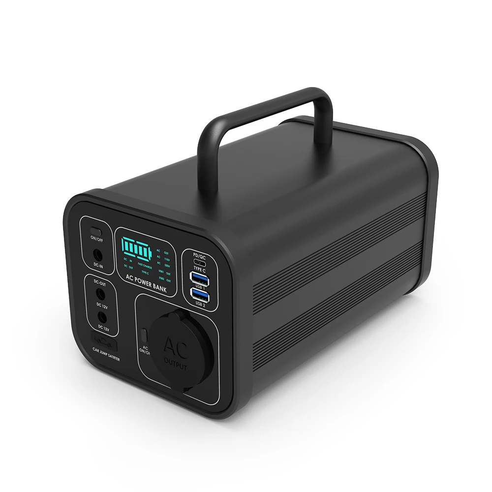 

2021 new power bank 220v 110v 230v AC DC outlet power station power bank 300W 81600mah