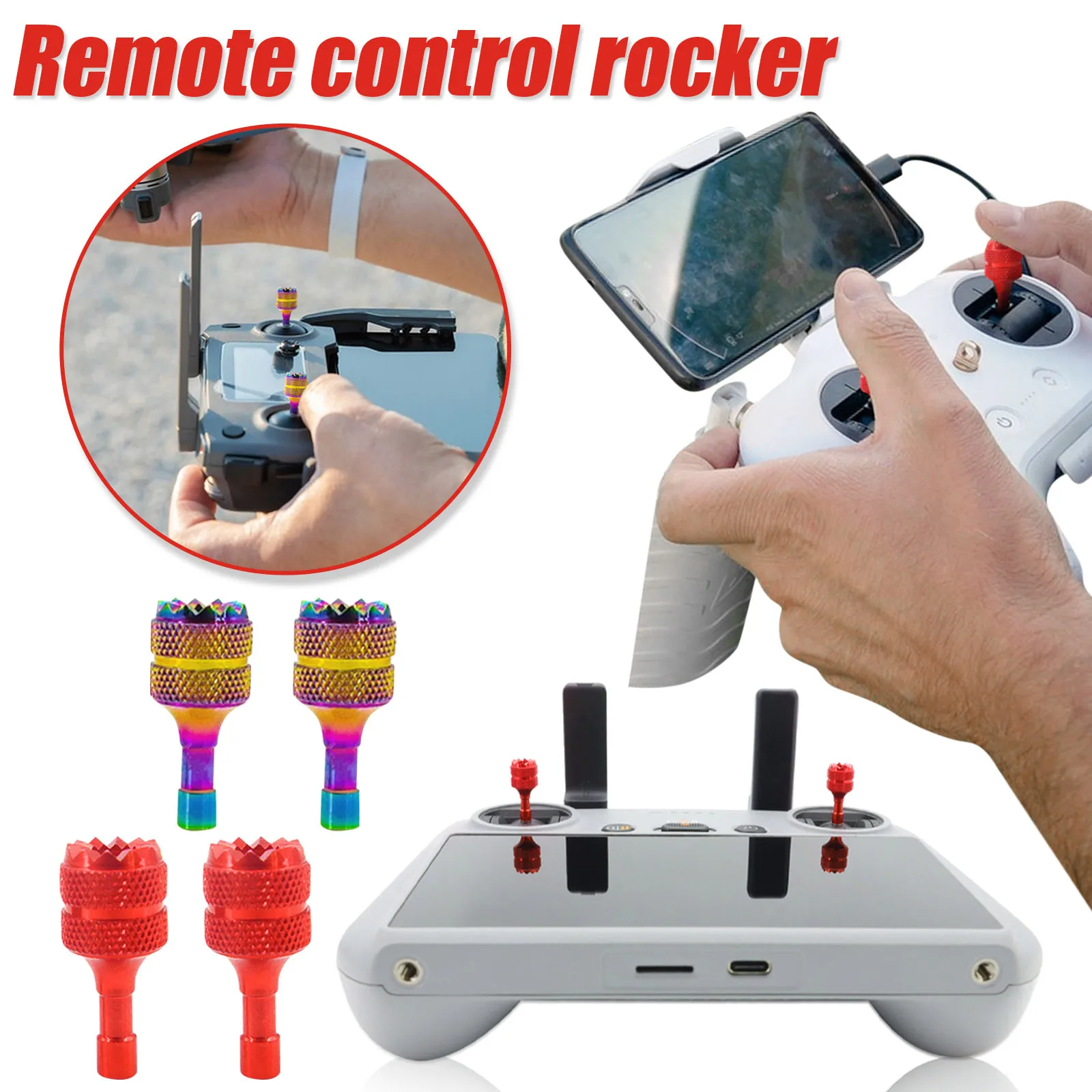 Контроллер Джойстика 2 Шт. Для Дрона DJI RC/RC2 Mini 4pro/Air 3/Mini 3 Pro/Mavic Pro