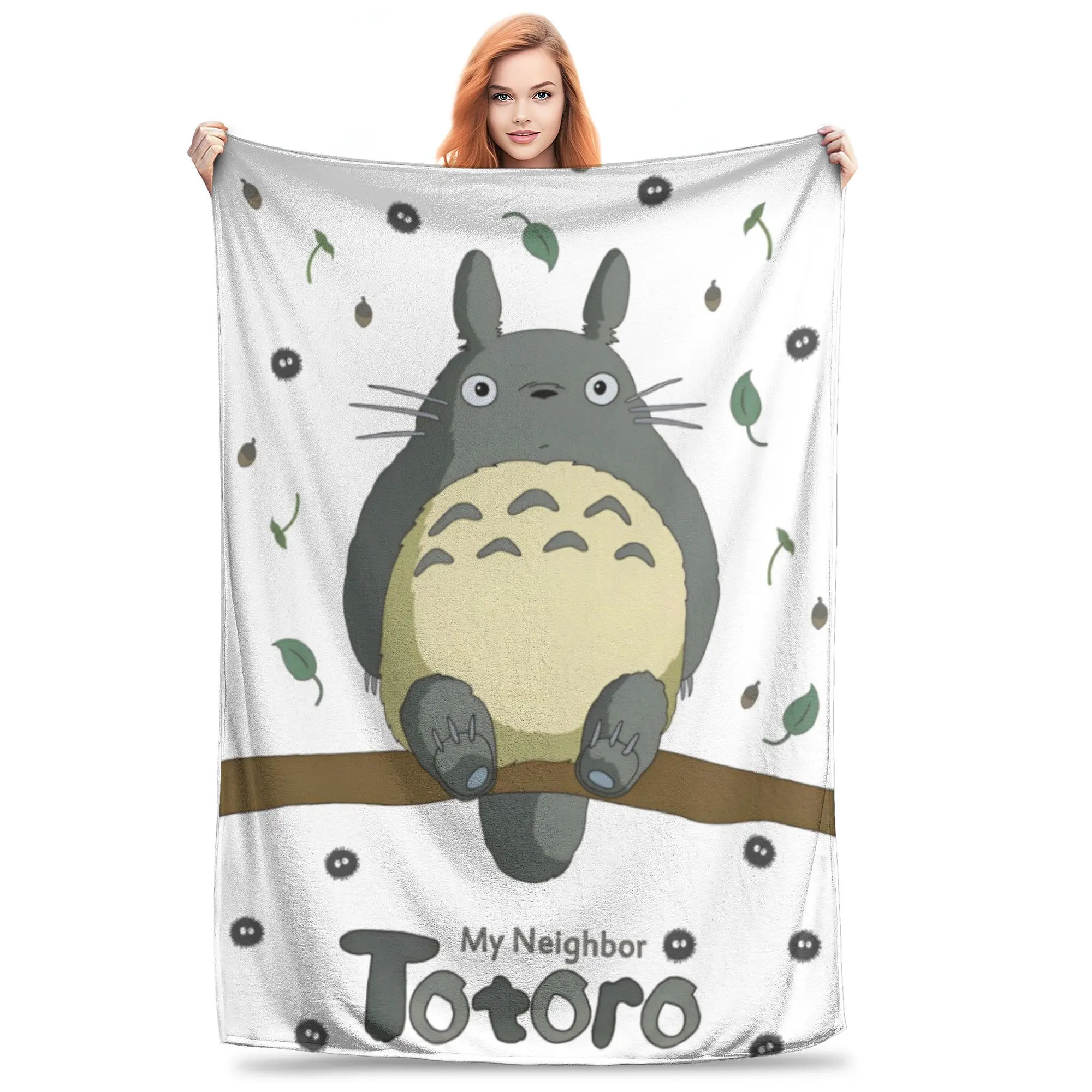 T-Totoros аниме Kawaii милое фланелевое одеяло мультфильм сажа спраты забавное домашний