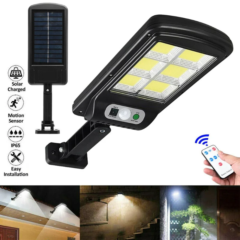 

[Flash Deal]Solar Street Wall Light Sensor PIR Motion LED Lamp Waterproof Remote Control[US Stock]