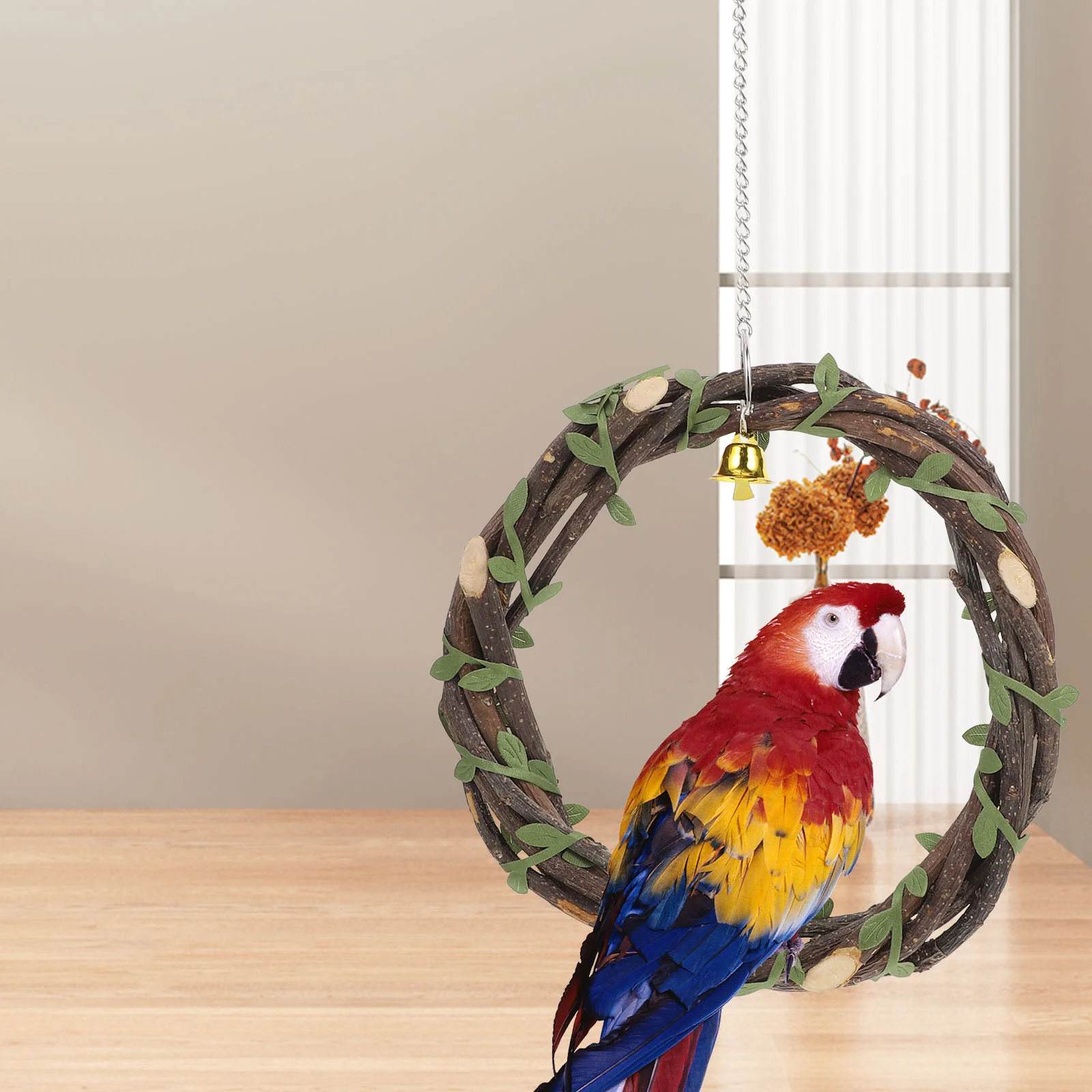 

Parrot Summer Hammock Funny Bird Summer Wreath Cage Toy Training Toys Swing Cockatiel Birdcage Stand