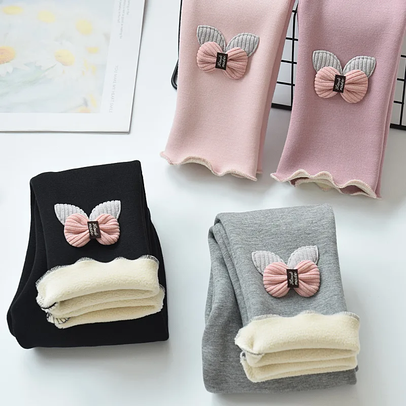 

Girls' Warm Leggings Winter Kids Pants for Girls Clothing Baby Girl Clothes Children Trousers 2-6 Years Thicken Cotton Pants