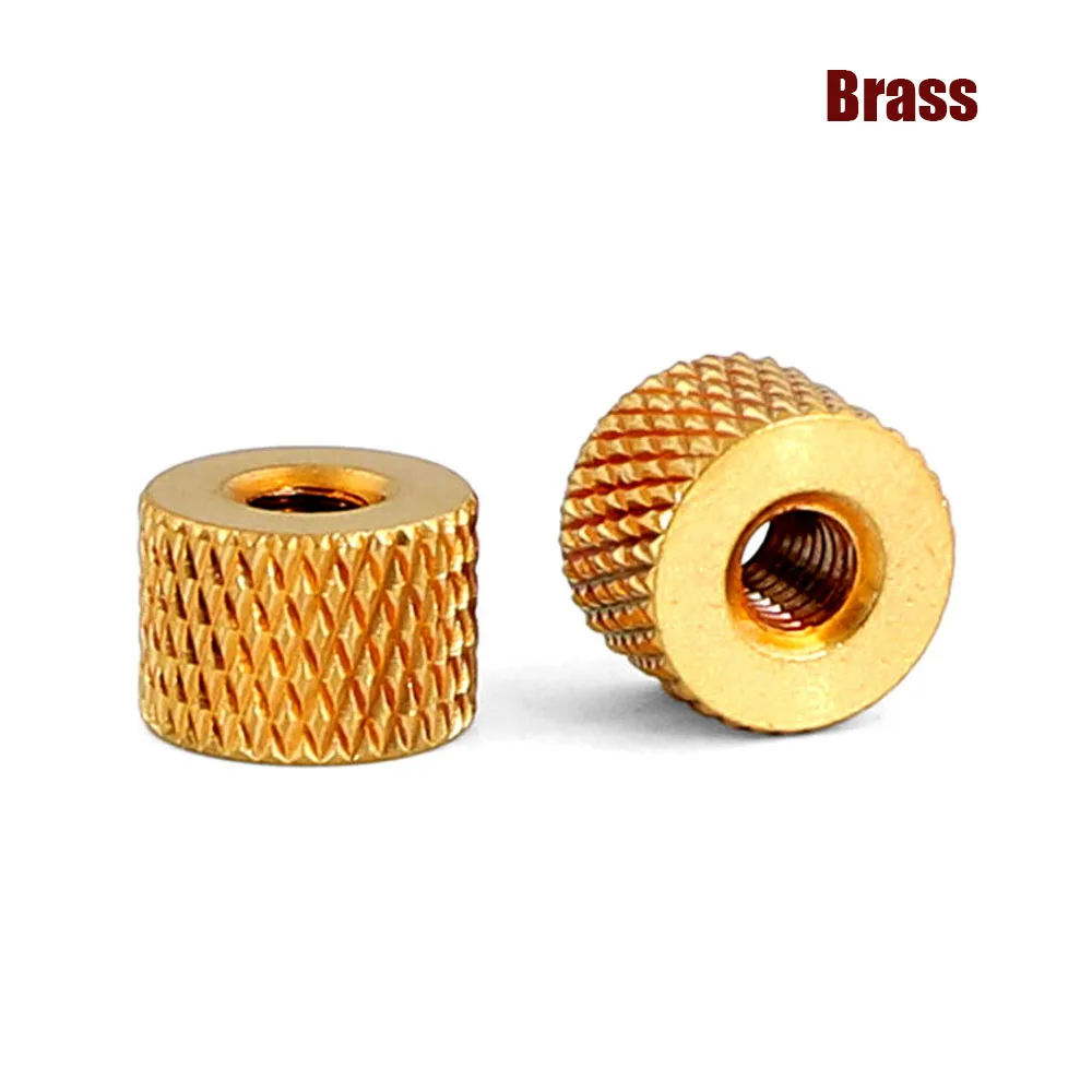 

5 шт./лот M2 M2.5 M3M4 твердая латунь, медь, регулировочная накатная гайка для большого пальца, гайка с узором пинпеля для вентилятора воздуха и водяного охлаждения, корпус ПК