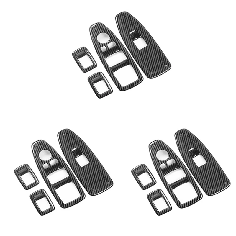

12X для BMW 1, 3, 4 серии, 3GT, F20, F30, F31, F32, F34 кнопки подъема оконного стекла, украшение из АБС-углеродного волокна, украшение панели