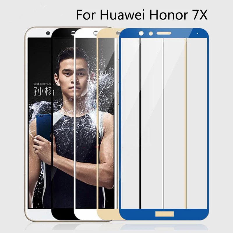 

Для Huawei honor 7x 8x 9i 10i закаленное стекло для huawei honor 20 30 Pro Полное покрытие черная защита экрана