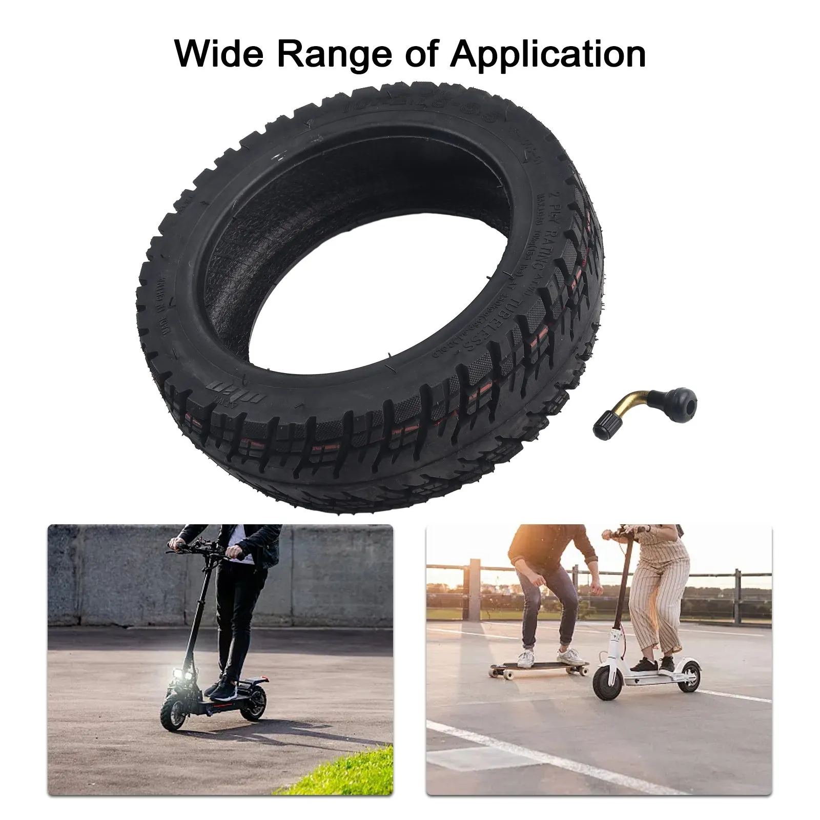 

Бескамерная внедорожная шина 10x6,5-243x77 мм износостойкие резиновые велосипедные аксессуары сменная шина для электрического скутера