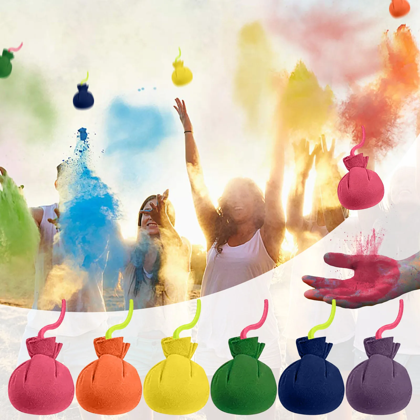 

Разноцветные шарики, многоразовые шарики Holi, комбинированные цветные шарики, смешные цветные шарики, аксессуары для создания атмосферы, разноцветный порошок