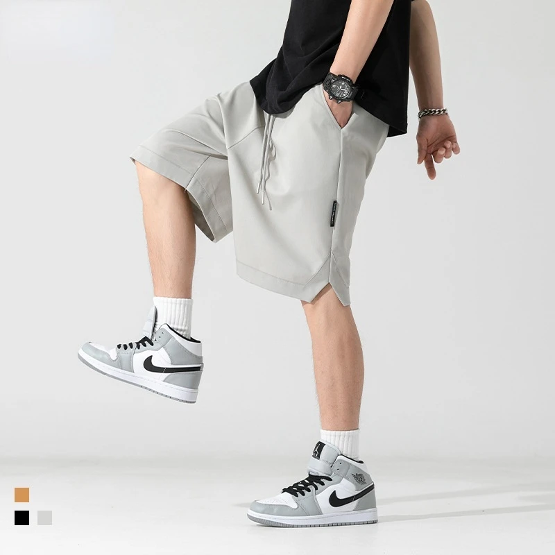 

Khaki Black Gary Men's Sports Shorts Men's 2022 Summer New Simple Versatile Loose Casual Pants Japan Style Cargo Streetwear