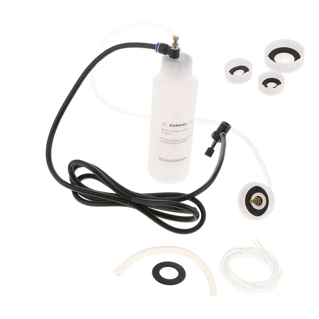 

ABN Pneumatic Vacuum Brake and Clutch Bleeder Kit 1 Liter Master Cylinder Air Pressure Fluid Bleed Tool