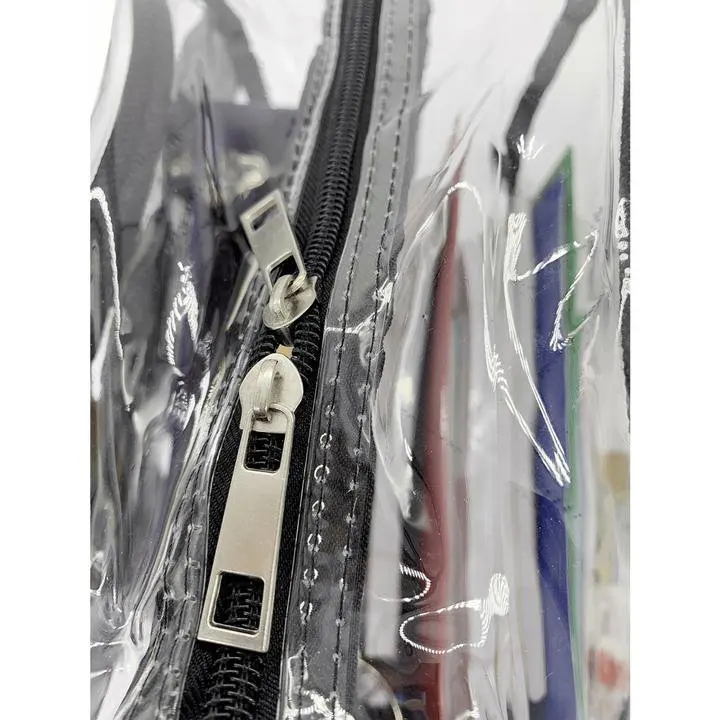 Clear Backpack Black with Pencil Pouch