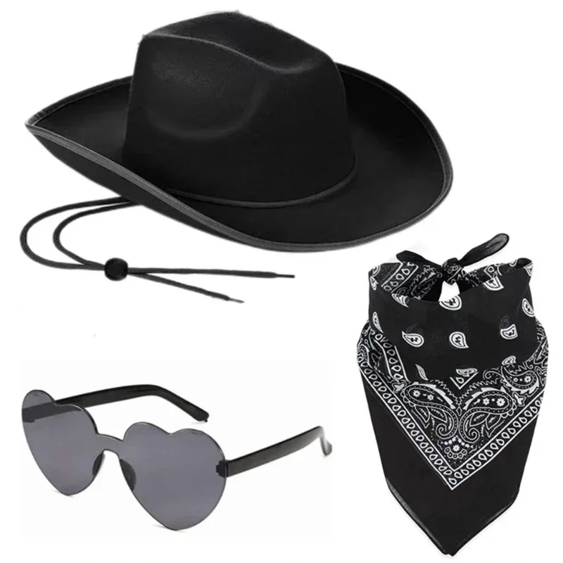 

Ковбойская шляпа с очками в форме сердца