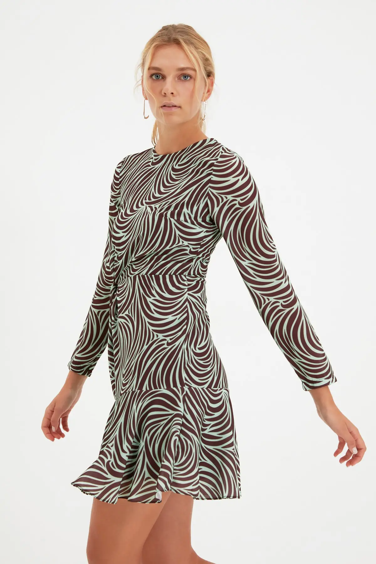 

Trendyol Shirred Dress TWOAW22EL0223
