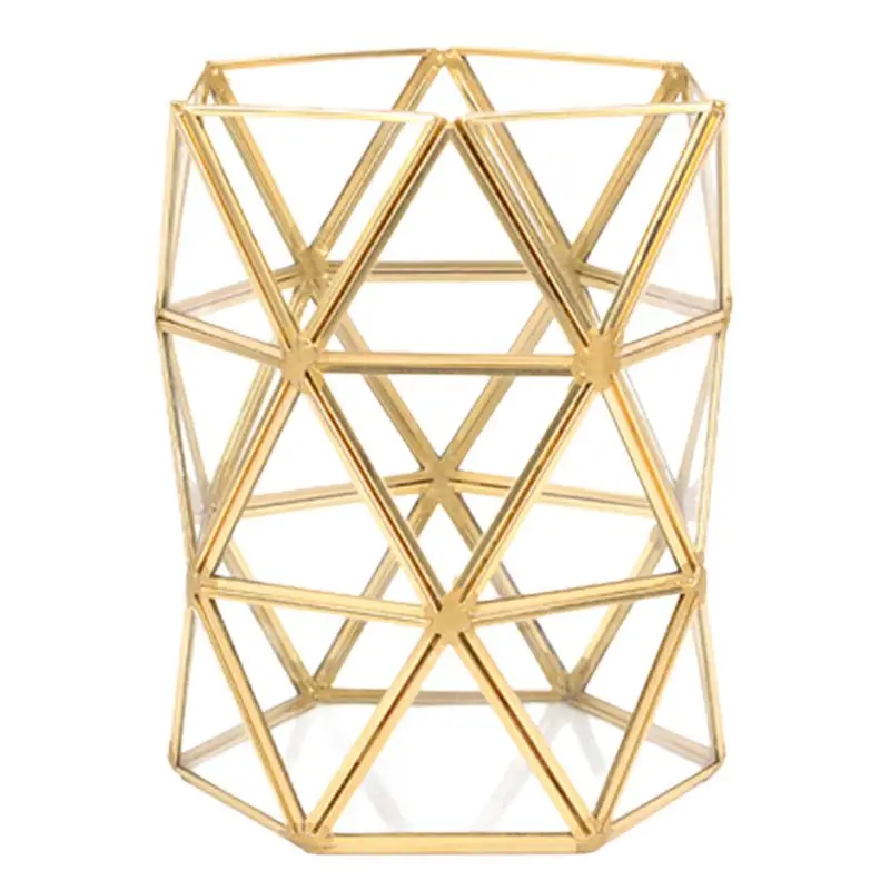 

2022 New Joint Triangle Pen Holder Makeup Brushes Vase Storage Box Home Office Desk Organizer Tool