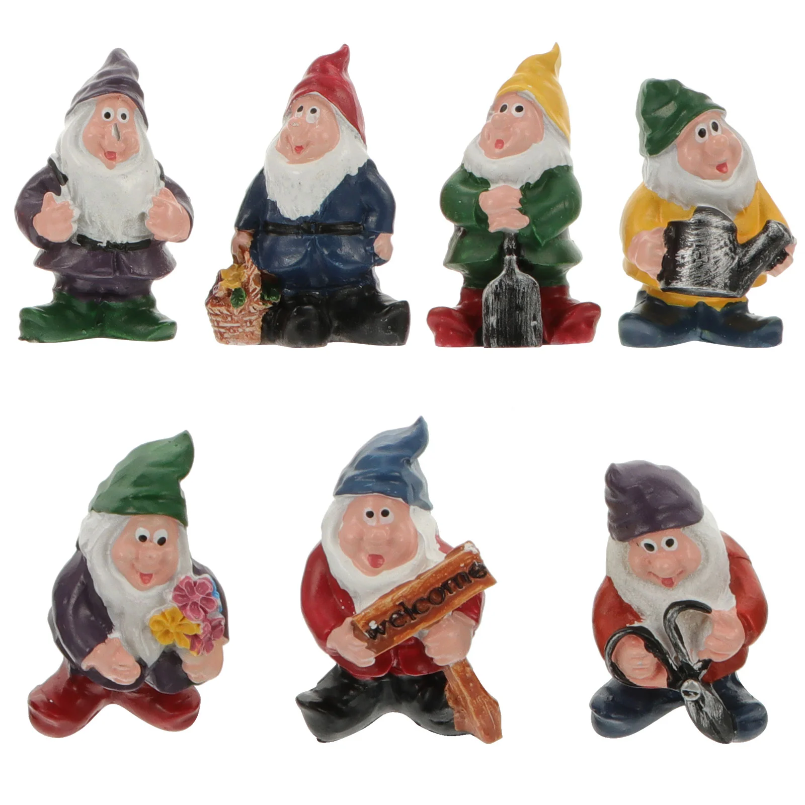 

Gnomes Garden Gnome Resin Miniature Mini Dwarf Ornament Tiny Decorationschristmas Figurines Decor Statues Sets Outdoor Desktop