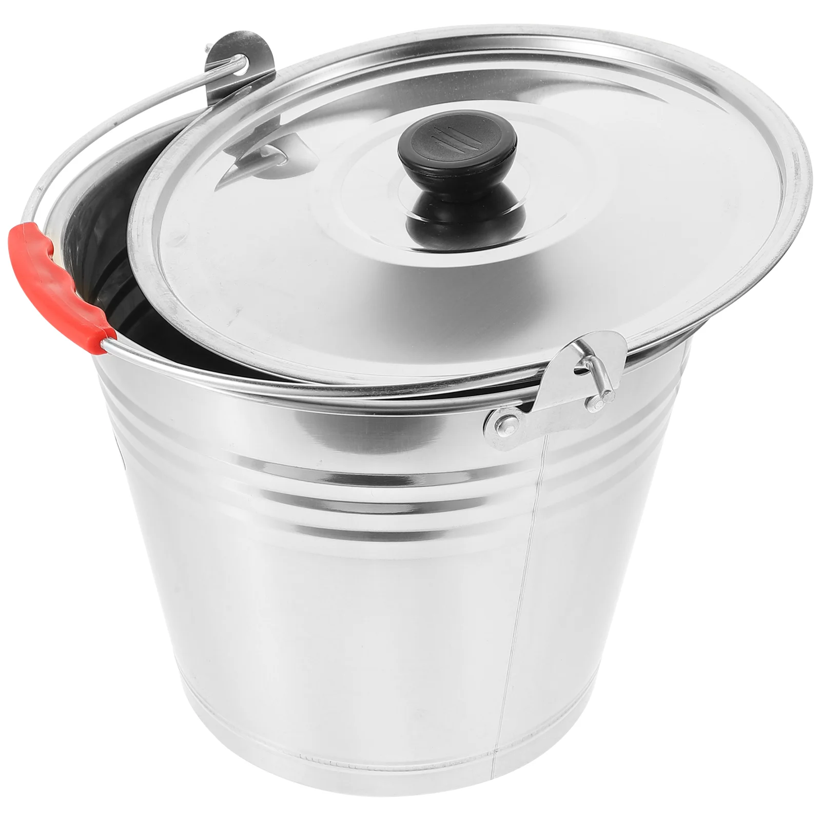 

Bucket Pail Stainless Steel Ice Metal Lid Can Buckets Milking Water Champagne Beverage Cow Pails Cooler Galvanized Jug Chiller